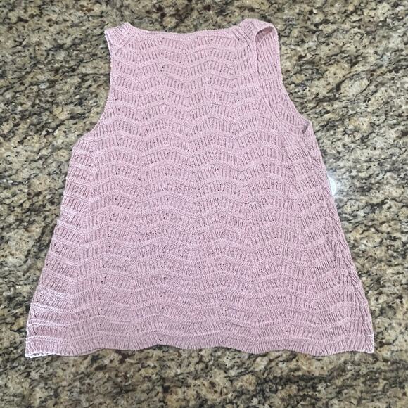 Madewell Dusty Pink Knit‎ Sleeveless Sweater Size M - Picture 7 of 7